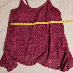 Lace overlay tankini, unbranded size XL